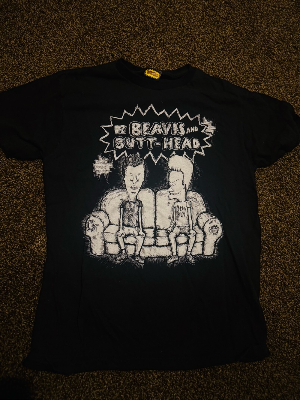 MTV Beavis and Butt-Head Black Graphic Tee